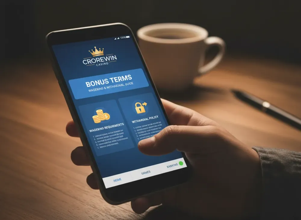 Crorewin bonus terms wagering and withdrawal guide