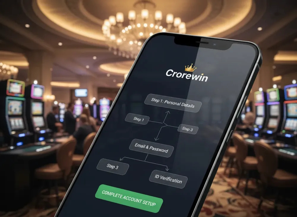 Crorewin registration steps for account setup verification
